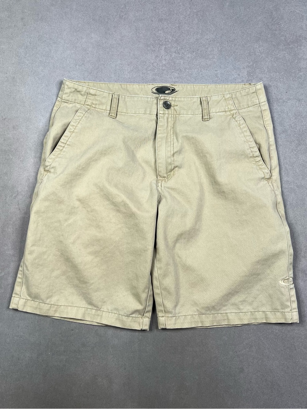 Oakley Men's Light Khaki Flat Front Shorts